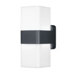 Ledvance Smart+ Wifi Luce Da Parete Grigio Up & Down - Esterni - 13.5W 950lm - 830 Luce Calda -  | RGBW - Dimmerabile