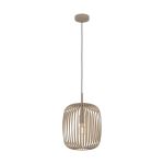 Eglo Luce Pendente Romazzina Acciaio Levigato | IP20 - Adatto per 1x E27 