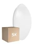 Confezione Multipack 5x Ledvance Surface Circolare 400 Bianca 24W 1920lm - 840 Bianco Freddo | IP44 - con Sensor - Bianco Freddo